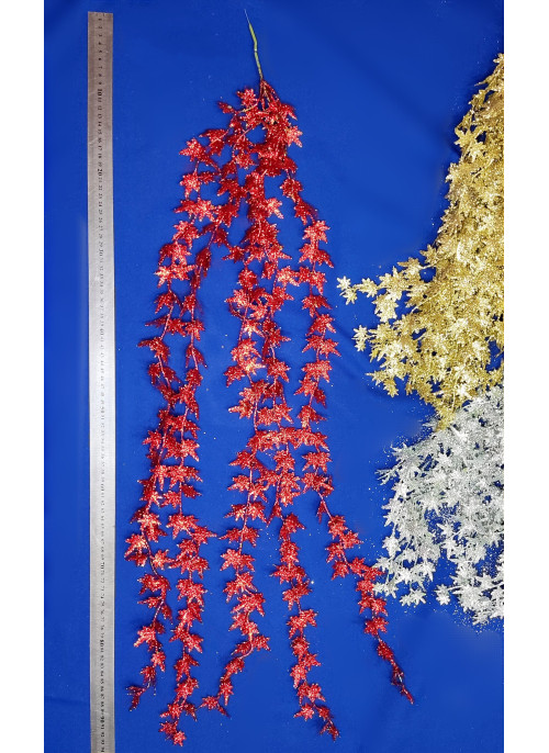 Гілка глітер, 1 м, срібна, 4 букета по 5 шт. довгих на одній гілці. Гілка глітер, 1 м, срібна, 4 букета по 5 шт. довгих на одній гілці.